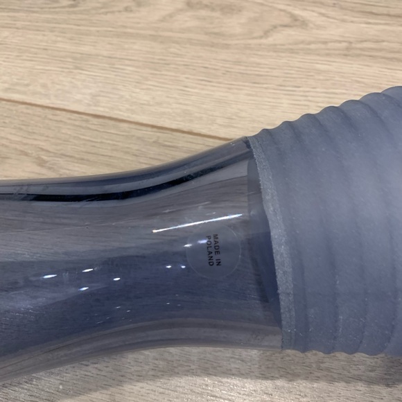 13 7/8” T Blue Vase Made in Poland.  4 1/4” Opening Rim to Rim.  No chips/cracks - Picture 13 of 13